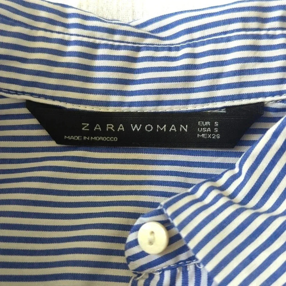 Zara Women Poplin Striped Shirt - Picture 5 of 5